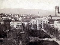 Zrinjevac, sjeverna strana trga 1895. godine